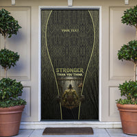 Personalized Muscular Goblin Weightlifting Door Cover Pain For Growth Dark Fantasy Gym Graphic