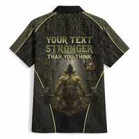 Personalized Muscular Goblin Weightlifting Hawaiian Shirt Pain For Growth Dark Fantasy Gym Graphic
