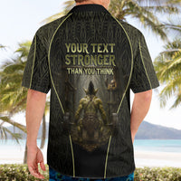 Personalized Muscular Goblin Weightlifting Hawaiian Shirt Pain For Growth Dark Fantasy Gym Graphic