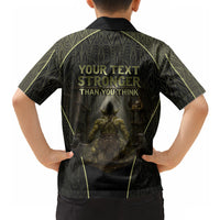 Personalized Muscular Goblin Weightlifting Hawaiian Shirt Pain For Growth Dark Fantasy Gym Graphic