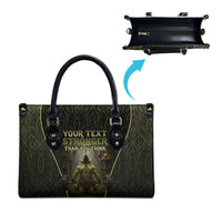 Personalized Muscular Goblin Weightlifting Leather Bag Pain For Growth Dark Fantasy Gym Graphic