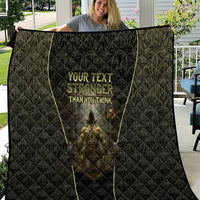Personalized Muscular Goblin Weightlifting Quilt Pain For Growth Dark Fantasy Gym Graphic