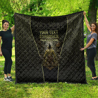 Personalized Muscular Goblin Weightlifting Quilt Pain For Growth Dark Fantasy Gym Graphic