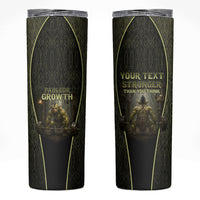 Personalized Muscular Goblin Weightlifting Skinny Tumbler Pain For Growth Dark Fantasy Gym Graphic