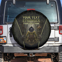 Personalized Muscular Goblin Weightlifting Spare Tire Cover Pain For Growth Dark Fantasy Gym Graphic
