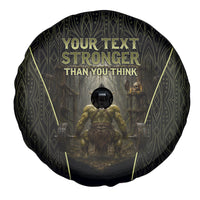 Personalized Muscular Goblin Weightlifting Spare Tire Cover Pain For Growth Dark Fantasy Gym Graphic