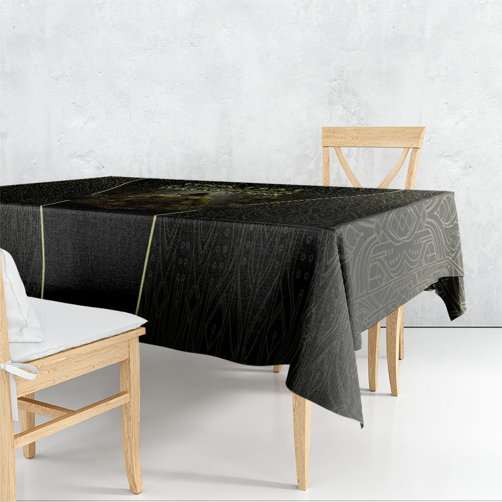 Personalized Muscular Goblin Weightlifting Tablecloth Pain For Growth Dark Fantasy Gym Graphic
