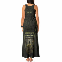 Personalized Muscular Goblin Weightlifting Tank Maxi Dress Pain For Growth Dark Fantasy Gym Graphic