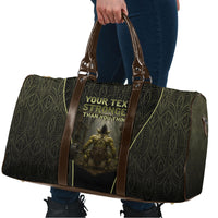 Personalized Muscular Goblin Weightlifting Travel Bag Pain For Growth Dark Fantasy Gym Graphic