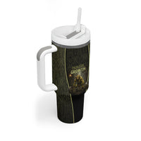 Personalized Muscular Goblin Weightlifting Tumbler With Handle Pain For Growth Dark Fantasy Gym Graphic