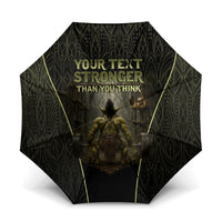 Personalized Muscular Goblin Weightlifting Umbrella Pain For Growth Dark Fantasy Gym Graphic