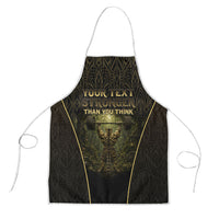 Personalized Muscular Cat Weightlifting Apron Pain For Growth Dark Fantasy Gym Graphic