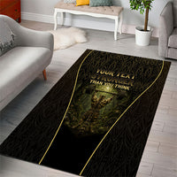 Personalized Muscular Cat Weightlifting Area Rug Pain For Growth Dark Fantasy Gym Graphic