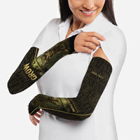 Personalized Muscular Cat Weightlifting Arm Sleeves Pain For Growth Dark Fantasy Gym Graphic