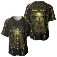 Personalized Muscular Cat Weightlifting Baseball Jersey Pain For Growth Dark Fantasy Gym Graphic