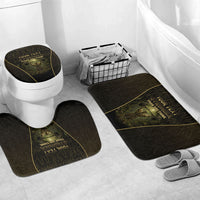 Personalized Muscular Cat Weightlifting Bathroom Set Pain For Growth Dark Fantasy Gym Graphic