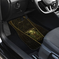 Personalized Muscular Cat Weightlifting Car Mats Pain For Growth Dark Fantasy Gym Graphic