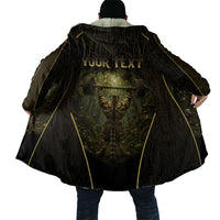 Personalized Muscular Cat Weightlifting Cloak Pain For Growth Dark Fantasy Gym Graphic