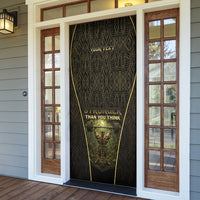 Personalized Muscular Cat Weightlifting Door Cover Pain For Growth Dark Fantasy Gym Graphic
