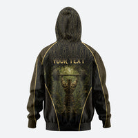 Personalized Muscular Cat Weightlifting Hoodie Pain For Growth Dark Fantasy Gym Graphic