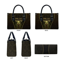 Personalized Muscular Cat Weightlifting Leather Bag Pain For Growth Dark Fantasy Gym Graphic