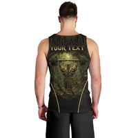 Personalized Muscular Cat Weightlifting Men Tank Top Pain For Growth Dark Fantasy Gym Graphic