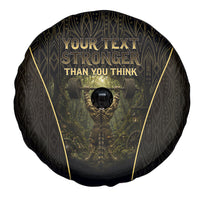 Personalized Muscular Cat Weightlifting Spare Tire Cover Pain For Growth Dark Fantasy Gym Graphic