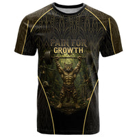 Personalized Muscular Cat Weightlifting T Shirt Pain For Growth Dark Fantasy Gym Graphic