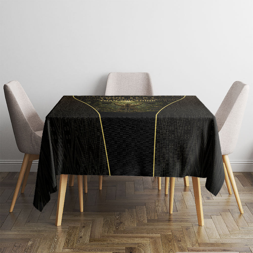 Personalized Muscular Cat Weightlifting Tablecloth Pain For Growth Dark Fantasy Gym Graphic