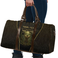 Personalized Muscular Cat Weightlifting Travel Bag Pain For Growth Dark Fantasy Gym Graphic