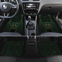 Personalized Muscular Raccoon Weightlifting Car Mats Pain For Growth Dark Fantasy Gym Graphic