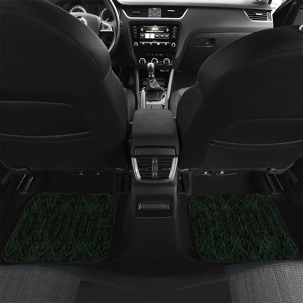 Personalized Muscular Raccoon Weightlifting Car Mats Pain For Growth Dark Fantasy Gym Graphic