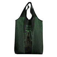 Personalized Muscular Raccoon Weightlifting Grocery Bag Pain For Growth Dark Fantasy Gym Graphic