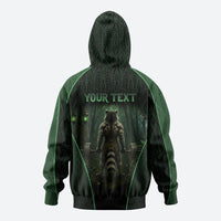 Personalized Muscular Raccoon Weightlifting Hoodie Pain For Growth Dark Fantasy Gym Graphic