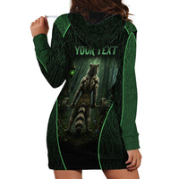 Personalized Muscular Raccoon Weightlifting Hoodie Dress Pain For Growth Dark Fantasy Gym Graphic