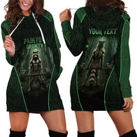 Personalized Muscular Raccoon Weightlifting Hoodie Dress Pain For Growth Dark Fantasy Gym Graphic