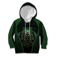 Personalized Muscular Raccoon Weightlifting Kid Hoodie Pain For Growth Dark Fantasy Gym Graphic