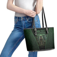 Personalized Muscular Raccoon Weightlifting Leather Tote Bag Pain For Growth Dark Fantasy Gym Graphic