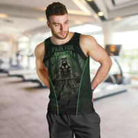 Personalized Muscular Raccoon Weightlifting Men Tank Top Pain For Growth Dark Fantasy Gym Graphic