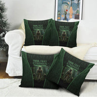Personalized Muscular Raccoon Weightlifting Pillow Cover Pain For Growth Dark Fantasy Gym Graphic