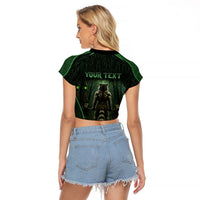 Personalized Muscular Raccoon Weightlifting Raglan Cropped T Shirt Pain For Growth Dark Fantasy Gym Graphic