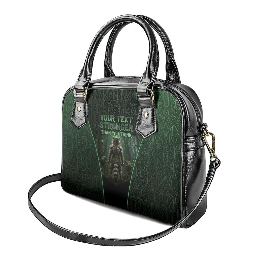 Personalized Muscular Raccoon Weightlifting Shoulder Handbag Pain For Growth Dark Fantasy Gym Graphic