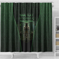Personalized Muscular Raccoon Weightlifting Shower Curtain Pain For Growth Dark Fantasy Gym Graphic