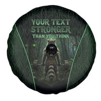 Personalized Muscular Raccoon Weightlifting Spare Tire Cover Pain For Growth Dark Fantasy Gym Graphic