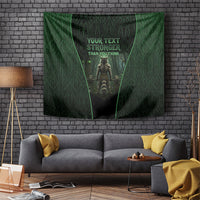 Personalized Muscular Raccoon Weightlifting Tapestry Pain For Growth Dark Fantasy Gym Graphic