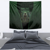 Personalized Muscular Raccoon Weightlifting Tapestry Pain For Growth Dark Fantasy Gym Graphic