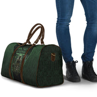 Personalized Muscular Raccoon Weightlifting Travel Bag Pain For Growth Dark Fantasy Gym Graphic