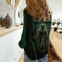 Personalized Muscular Raccoon Weightlifting Women Casual Shirt Pain For Growth Dark Fantasy Gym Graphic