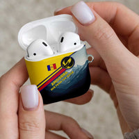 Andorra AirPods Case with Mountain Ridge and Eagle Emblem Design - Wonder Print Shop