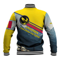 Andorra Baseball Jacket with Mountain Ridge and Eagle Emblem Design - Wonder Print Shop